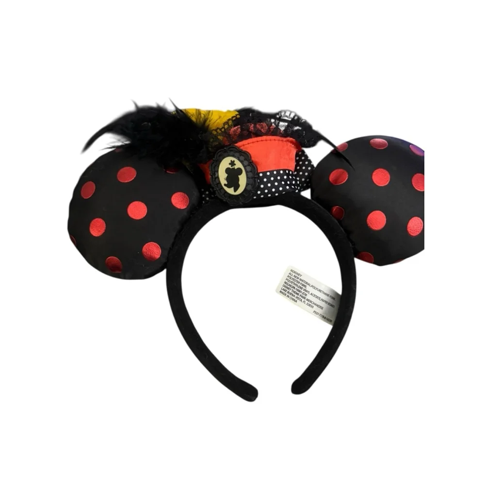 Disney Parks DAPPER DAY MINNIE Mickey Ears Headband Victorian Cameo Hat Flower